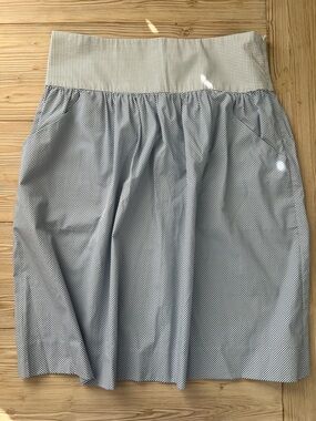 Kule women’s Anthropologie blue and white patterned skirt.  Size 6